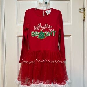 Counting Daisies Toddler Christmas Holiday Tutu Dress